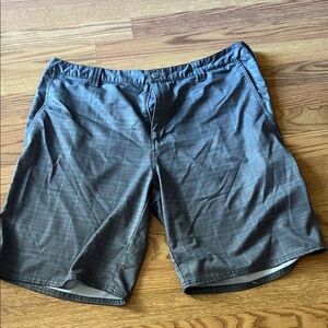 The North Face Gray Plaid Men's performance Shorts